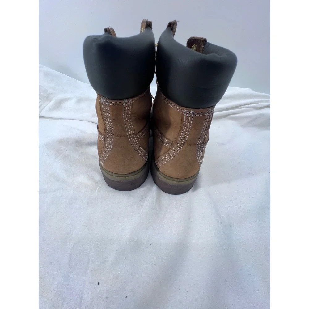 Timberland 6 Inch Premium Waterproof Boots Wheat Nubuck Mens 8M 10061 TanLeather